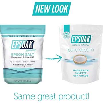 Epsoak Epsom Salt 10 lb. Bulk Bags for Relaxation and Care