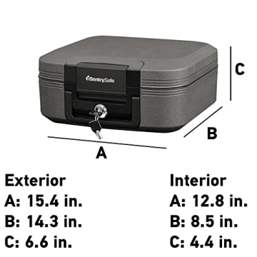 Waterproof Key Lock Fire Safe 0.28 CuFt
