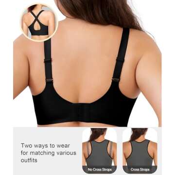 SHAPERX Bras for Women No Underwire Seamless Oversized Everyday Bra Comfort Wireless Padded Soft Sup...