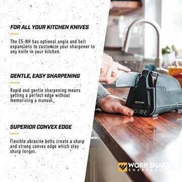 Work Sharp Professional Electric Culinary E5 Kitchen Knife Sharpener