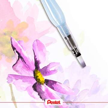 Pentel Fine/Medium Aquash Water Brush (Pack of 3), XFRH/3-FMMHBR