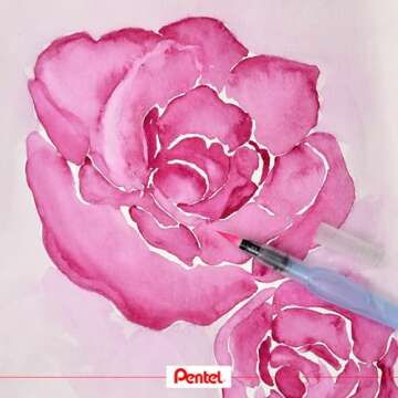 Pentel Fine/Medium Aquash Water Brush (Pack of 3), XFRH/3-FMMHBR