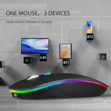 TENMOS Wireless Bluetooth Mouse for Laptop & Macbook