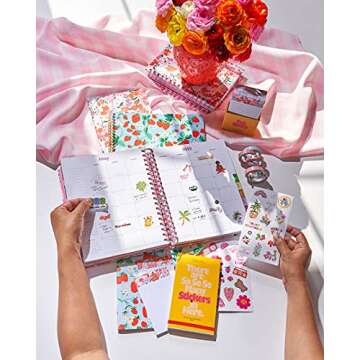 ban.do Sticker Book with Over 700 Assorted Stickers, 35 Sticker Sheets with Fun Stickers, Colorful Sticker Pack with Aesthetic Stickers for Scrapbooking Planners or Journals, Issue 7