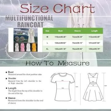 Generic Women's Long Raincoat Adult Full Body Rain Gear For Cycling Heavy Rain Poncho Portable Clear Medium