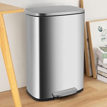 PayLessHere 13.2 Gallon Fingerprint Proof Trash Can