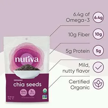 Nutiva Organic Chia Seeds - Premium Nutrient-Dense Superfood