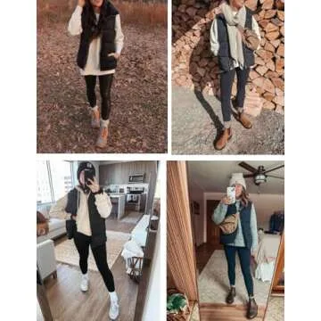 Zeagoo Women Lightweight Puffer Vest for Winter Warmth