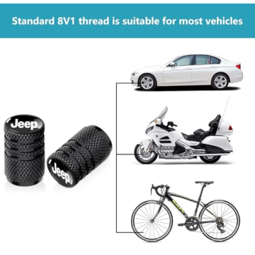 Stylish Tire Valve Stem Caps for Jeep Grand Cherokee and More