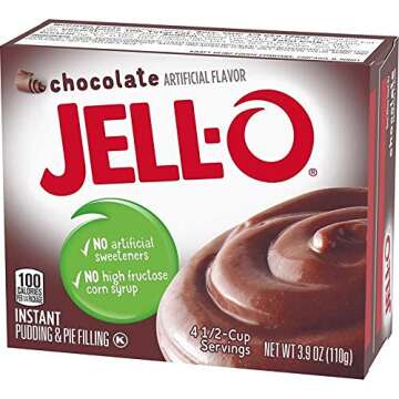 Jell-O Chocolate Instant Pudding & Pie Filling, 3.9 oz Pack