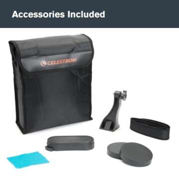 Celestron – SkyMaster 25x70 Binocular – Large Aperture Outdoor & Astronomy Binoculars – for Long Distance Tripod Viewing – Includes Tripod Adapter & Carrying Case – Multi-Coated Optics