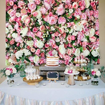 Art Studio 3D Flower Backdrop for Events and Photos
