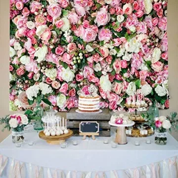 Art Studio 3D Flower Backdrop for Events and Photos