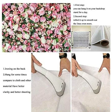 Art Studio 3D Flower Backdrop for Events and Photos