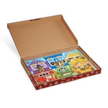 Melissa & Doug Wooden Latches Board Educational Activity Toy
