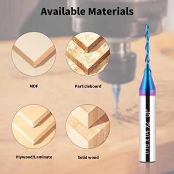 EANOSIC Upcut Spiral Router Bit for Precision Woodworking