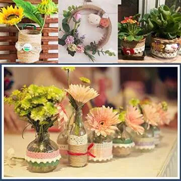 WODTRUE 3 Ply 2mm Thick 328 Feet Natural Jute Twine 2 Pack,Christmas Twine,Best Arts Crafts Gift Twine Durable Packing String for Weddings,Gift Wrapping, Gardening,DIY Crafts, Decoration.