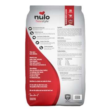 Nulo Freestyle Adult Dog Food, Premium All Natural Grain-Free Dry Small Kibble Dog Food, with BC30 P...