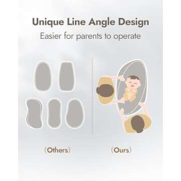 Papablic Baby Changing Pad, Waterproof & Non-Slip, Includes Washable Cover, Safety Strap for Standard Dresser, Changing Table, Bed, Sofa