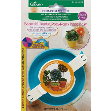 Clover Extra Large Pom-Pom Maker - Easy Crafting Tool