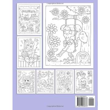 Creepy Cutie: Coloring Book for Adults and Teens Featuring Goth Kawaii and Spooky Cute Creatures of ...