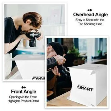Upgrade EMART 14" x 16" Photography Light Box for Stunning Images