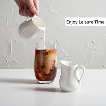 Gurygo Classic White Creamer Set - Perfect for Sauces & Milk