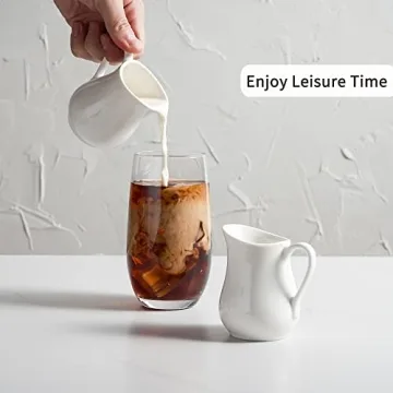 Gurygo Classic White Creamer Set - Perfect for Sauces & Milk