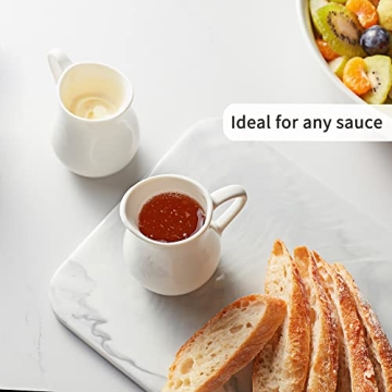 Gurygo Classic White Creamer Set - Perfect for Sauces & Milk