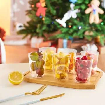 JollyPack Clear Plastic Cups 300 Pack for Any Event