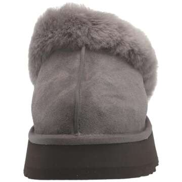 UGG Women's Disquette Slipper - Warm & Cozy Charcoal Footwear