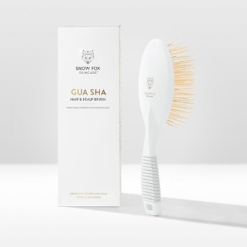 Gua Sha Hair Brush with Titanium Needles for Scalp Massage