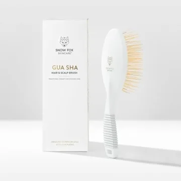 Gua Sha Hair Brush with Titanium Needles for Scalp Massage