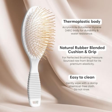 Gua Sha Hair Brush with Titanium Needles for Scalp Massage