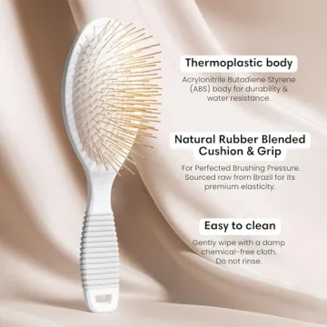 Gua Sha Hair Brush with Titanium Needles for Scalp Massage