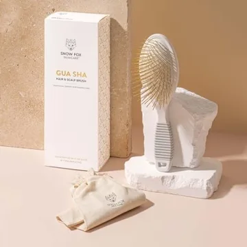 Gua Sha Hair Brush with Titanium Needles for Scalp Massage