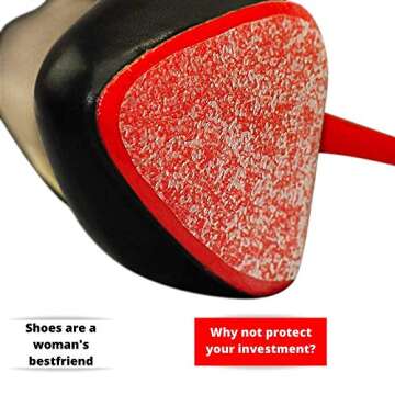 6 Pack- Sole Protector Stickers for High Heel Shoes - Clear 3M CL Christian Louboutin Red Bottoms - Compatible for All Heels - 6 Sheets for 3 Pair of Shoes - 5X5 INCH Sheets