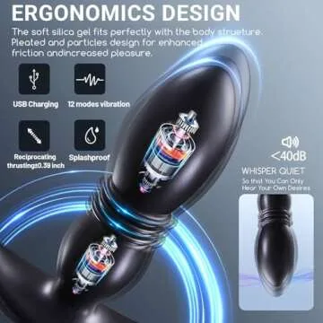 10 Modes Prostate Stimulator | Waterproof Remote Control | USB Rechargeable