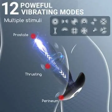 10 Modes Prostate Stimulator Waterproof Remote Control