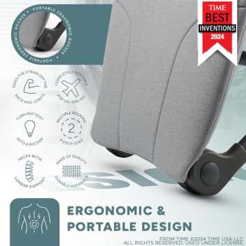 Ready Rocker Deluxe Slate | Ergonomic Back Support Rocker