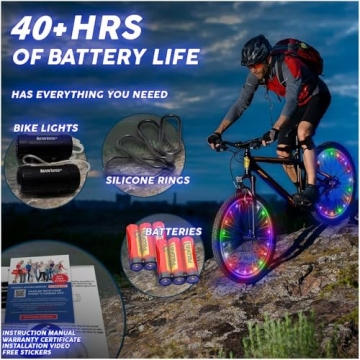 Activ Life LED Bike Wheel Lights for Kids & Adults