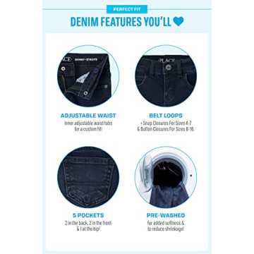 Boys Straight Leg Jeans 2 Pack - Size 4