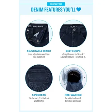 Boys Straight Leg Jeans 2 Pack - Size 4