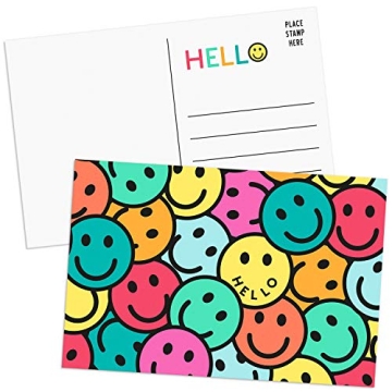 60 Vibrant Hello Postcards by Sweetzer & Orange - 4x6 Size