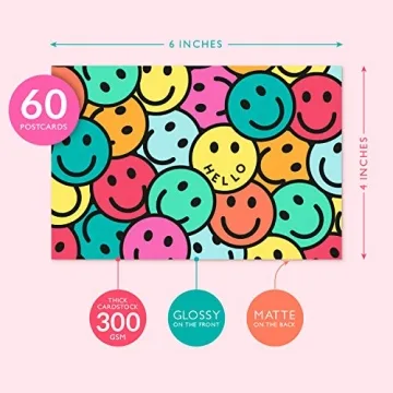 Sweetzer & Orange 60 Hello Postcards Vibrant 4x6 Designs