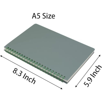 Yansanido Spiral Notebook Set - 4 A5 Durable Notebooks