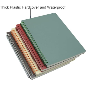 Yansanido Spiral Notebook Set - 4 A5 Durable Notebooks