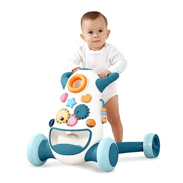 KÜB Baby & Toddler Walker Push Toy, Interactive Sound & Light Effect Musical Montessori Activity Ce...
