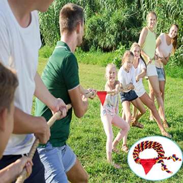 Field Day Tug of War Rope for Kids and Adults, Outdoor Lawn Yard Family Reunion Birthday Party Games...