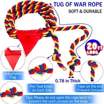 Field Day Tug of War Rope for Outdoor Family Fun